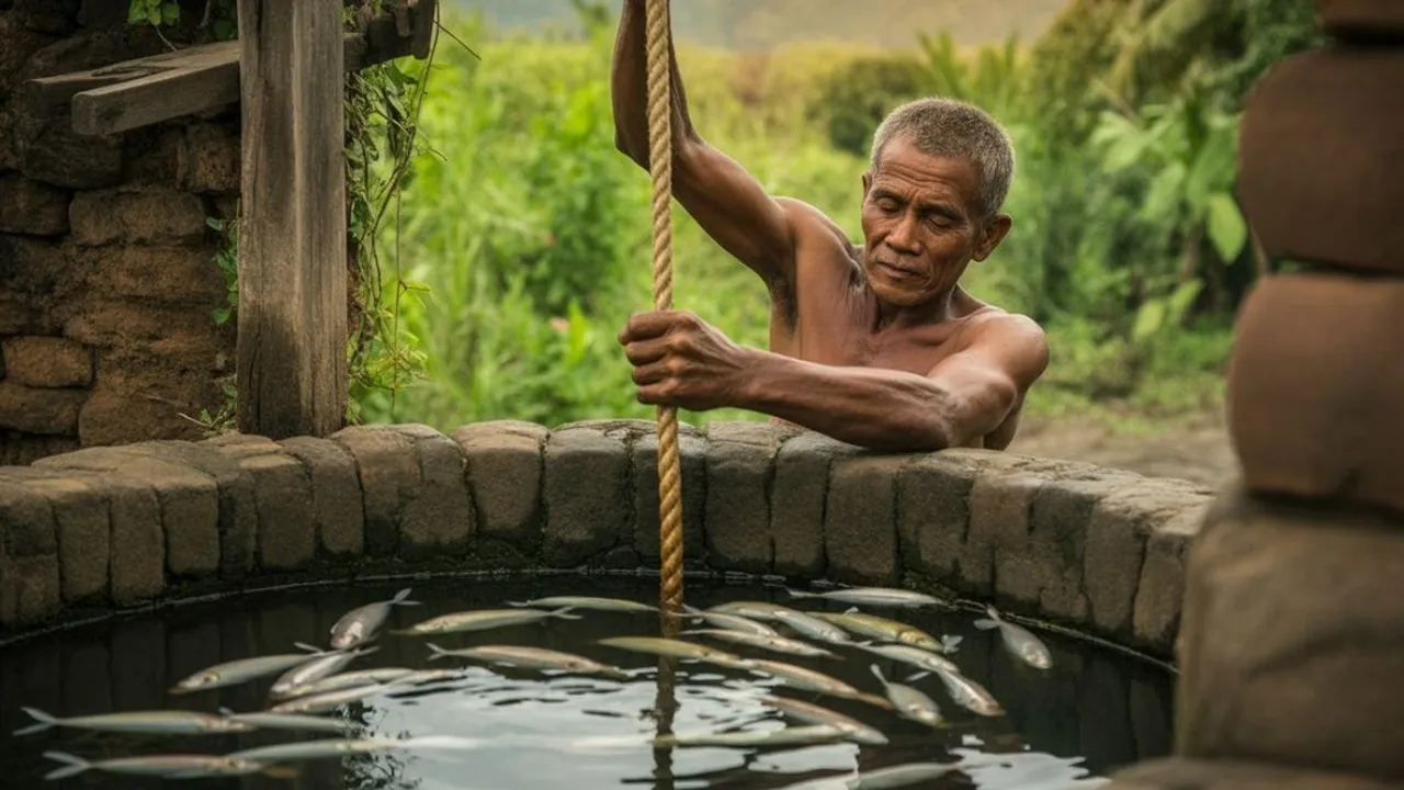 Arti Mimpi Menimba Air di Sumur Dapat Ikan: Tafsir dan Makna Lengkap