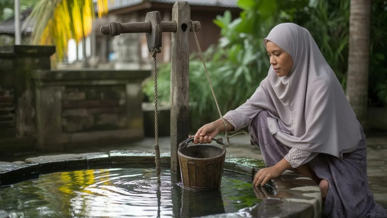 Arti Mimpi Menimba Air Sumur yang Jernih: Tafsir Islam, Primbon, dan Psikologi