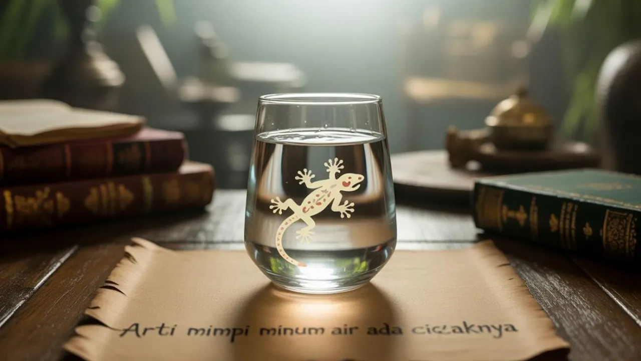 Arti Mimpi Minum Air Ada Cicaknya: Tafsir Psikologi, Islam, dan Primbon Jawa