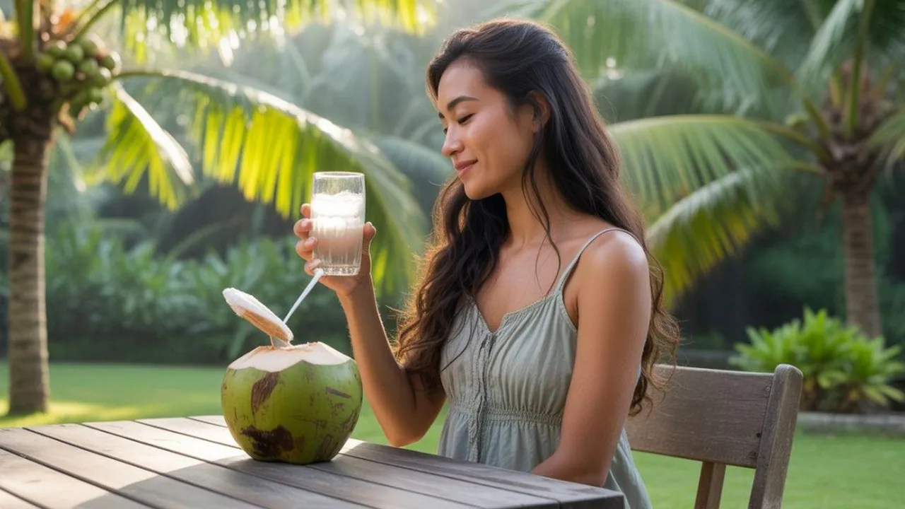 Arti Mimpi Minum Air Kelapa Muda Manis: Tafsir Psikologi, Primbon, dan Spiritual