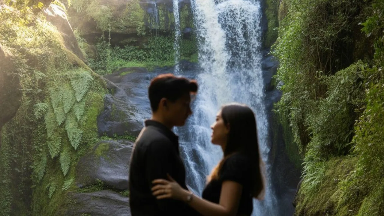 Arti Mimpi Pergi ke Air Terjun Bersama Pacar: Tafsir Psikologi, Spiritual, Islam, dan Primbon Jawa