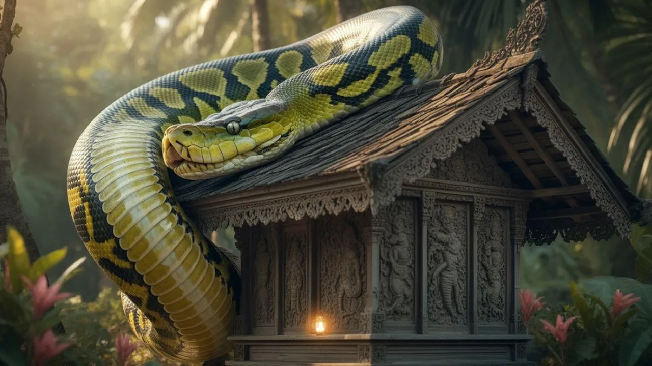 Arti Mimpi Rumah Dililit Ular Besar: Makna dan Tafsir Lengkap