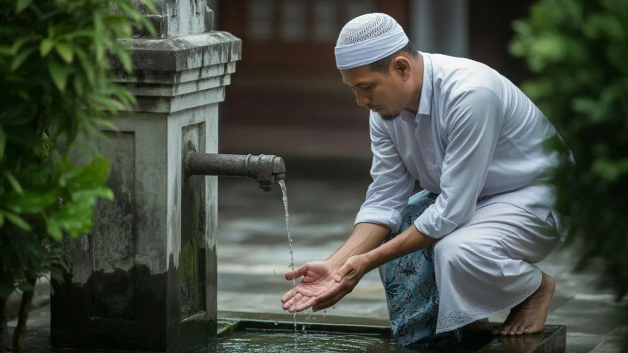 Arti Mimpi Wudhu di Air Pancuran Menurut Islam, Primbon Jawa, dan Psikologi