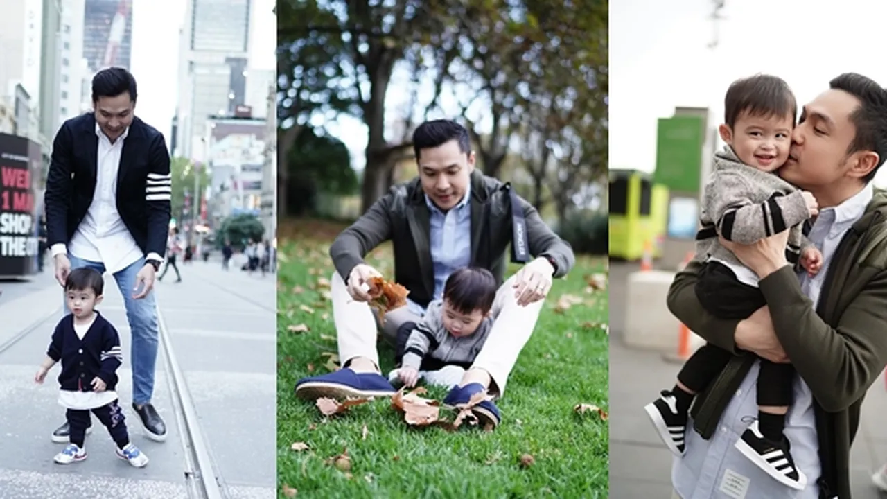 Asyik Main di Melbourne, Begini Kedekatan Suami Sandra Dewi dan Anak