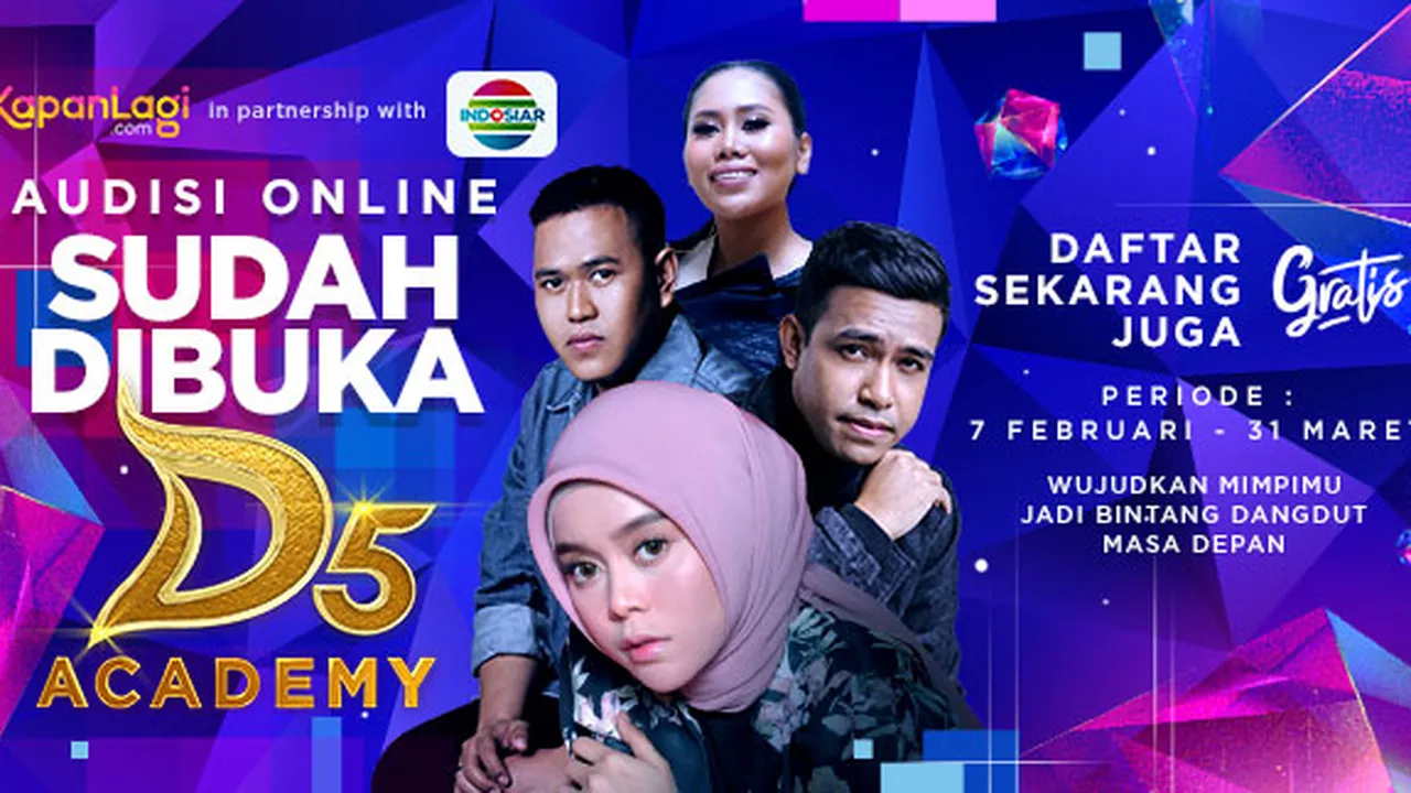Audisi Online D'Academy 5 Sudah Dibuka, Yuk Daftar Sekarang!
