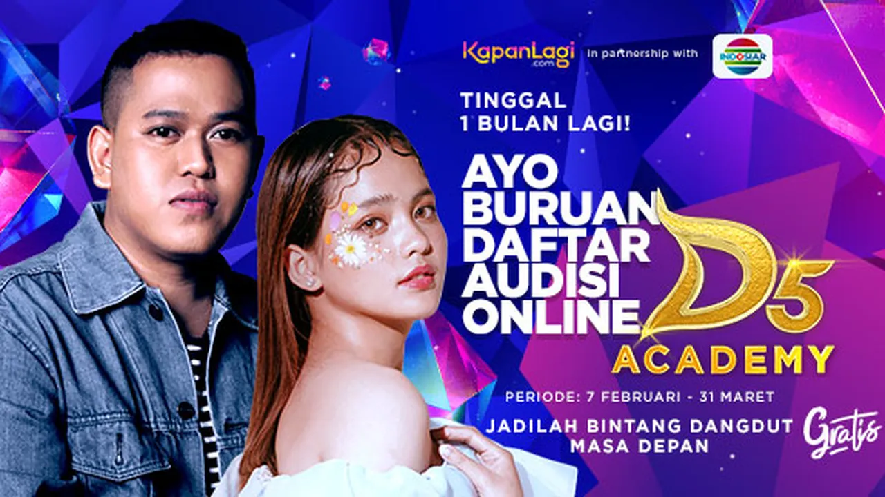 Audisi Online D'ACADEMY 5 Tinggal 1 Bulan Lagi, Yuk Buruan Daftar