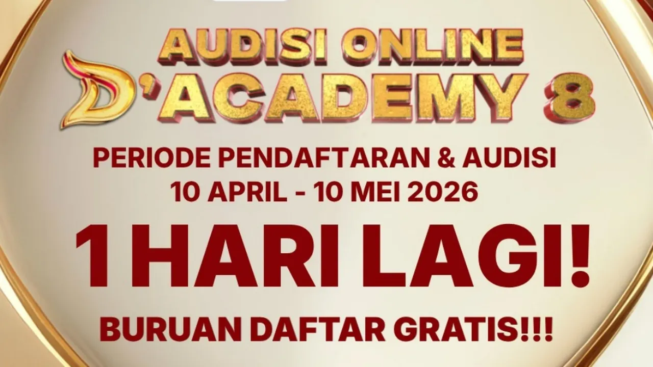 Audisi Online D'Academy 8 Tinggal 1 Hari Lagi, Kesempatan Emas Jadi Bintang Dangdut!