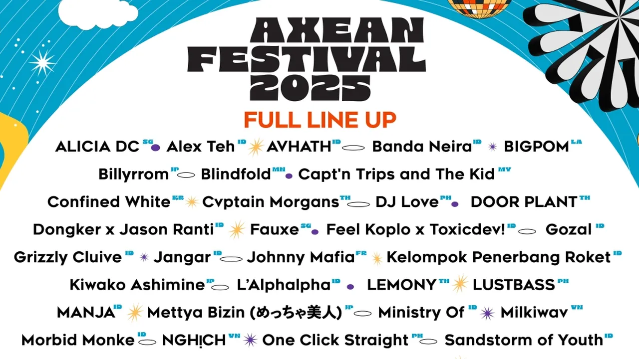 AXEAN Festival 2025 Resmi Rilis Line-up Lengkap