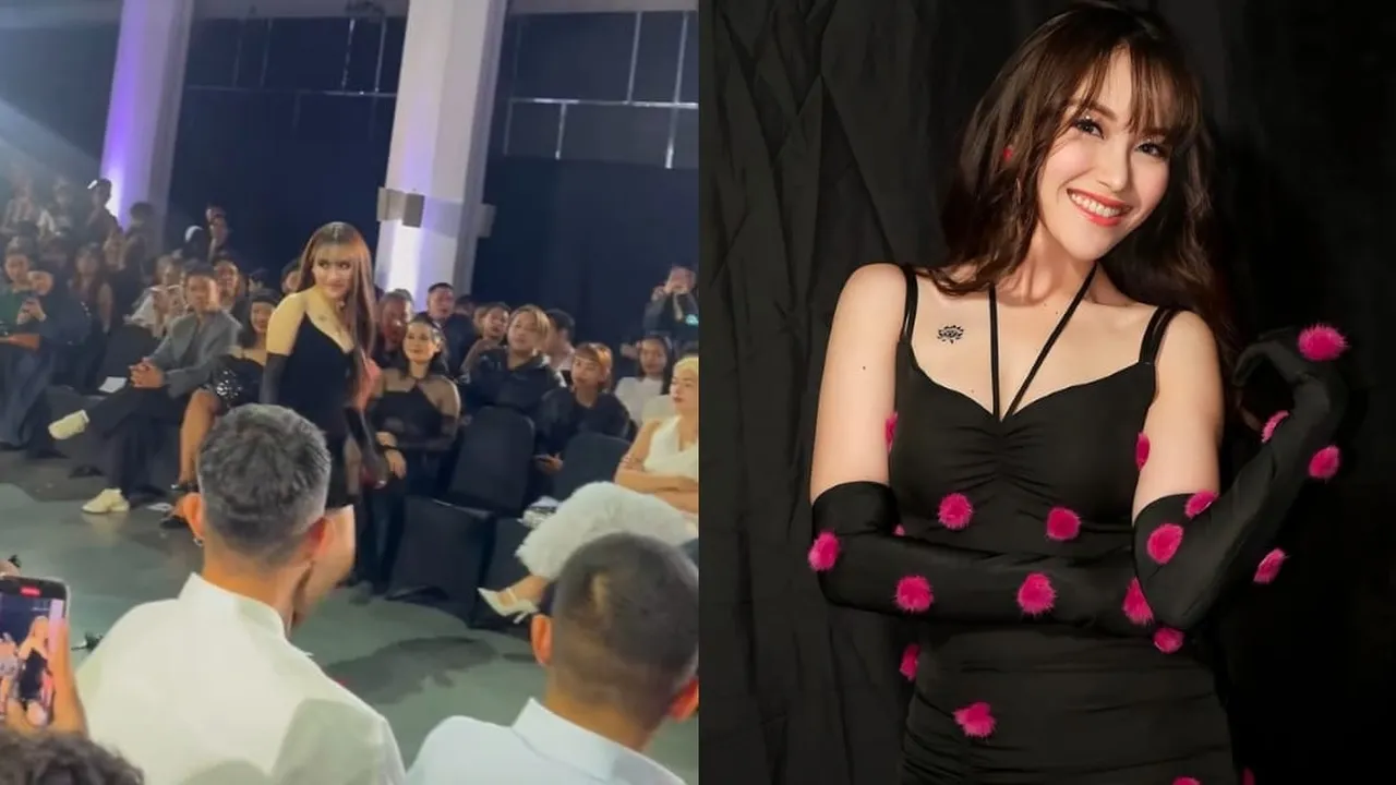 Ayu Ting Ting Tampil Menawan Saat Catwalk di Fashion Show Harry Halim