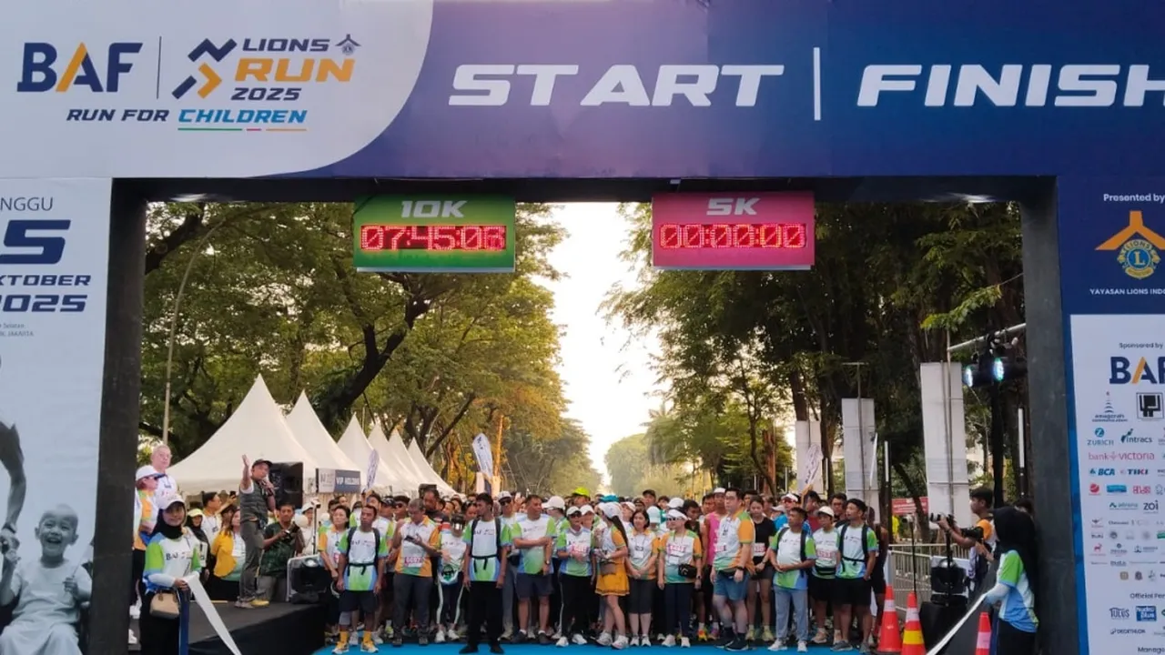 BAF Lions Run 2025 Tak Sekedar Event Lari, Jadi Momen Donasi untuk Pejuang Kanker