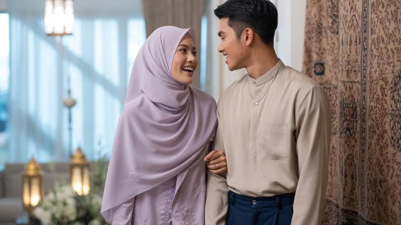 Baju Couple Lebaran untuk Pasangan Baru agar Tampil Serasi dan Harmonis di Hari Raya