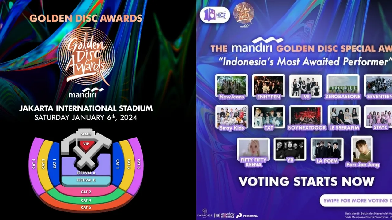 Bakal Digelar 6 Januari 2024 di JIS, Ini 5 Fakta Tentang Golden Disc Awards