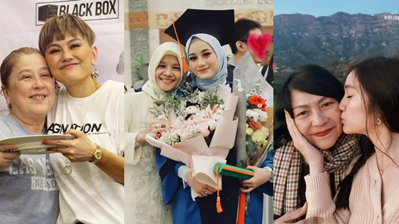 Jarang Tersorot, Inilah 10 Potret Kebersamaan Seleb Cantik Bareng Ibunda Tercinta