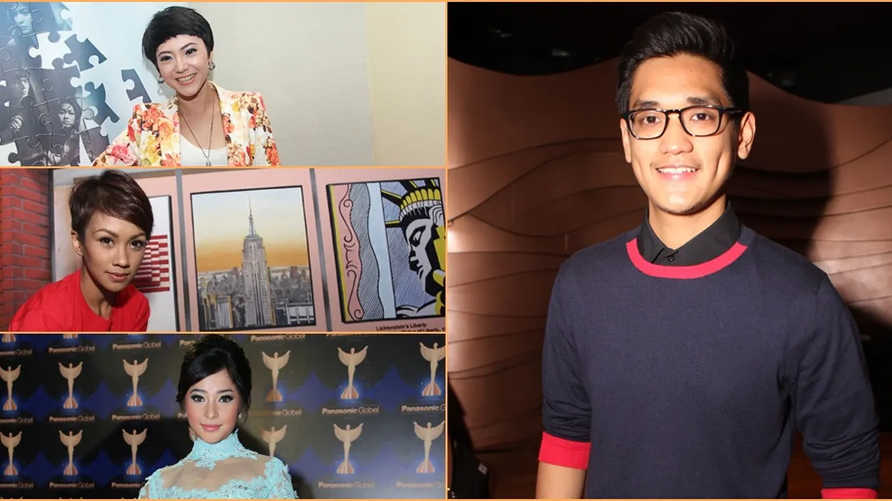Berbagai Pose Unik Para Seleb Dengan Jari Ungu Mereka