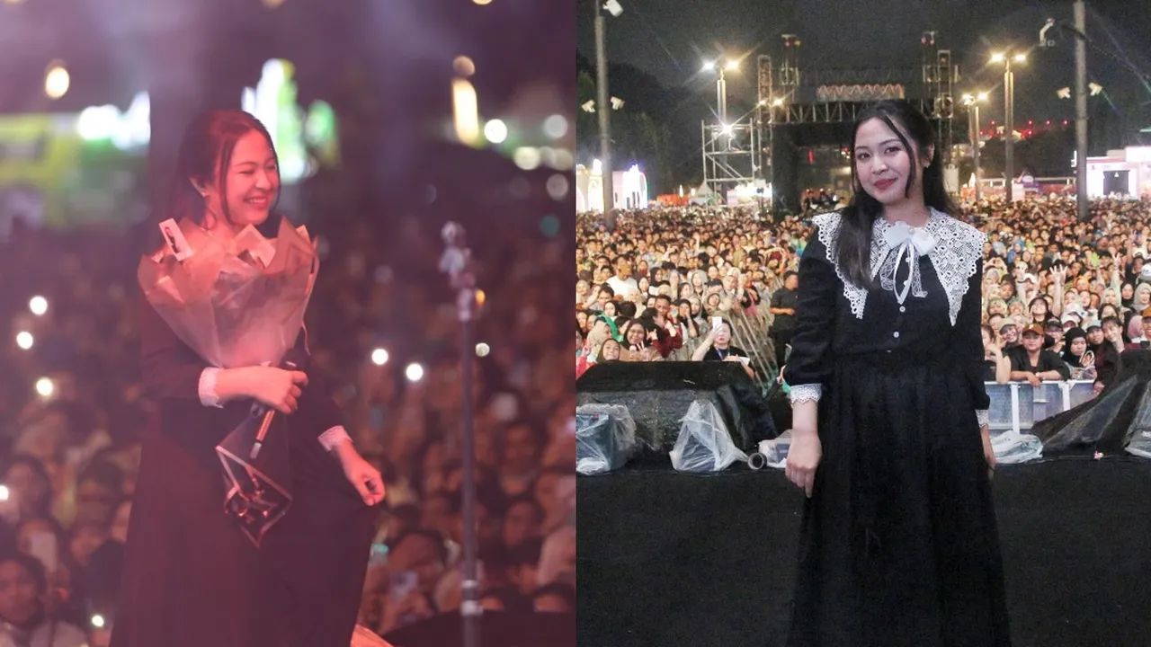 Bernadya Dapat Bunga Dari Penonton KapanLagi Buka Bareng BRI Festival 2025 Bernadya Dapat Bunga Dari Penonton KapanLagi Buka Bareng BRI Festival 2025