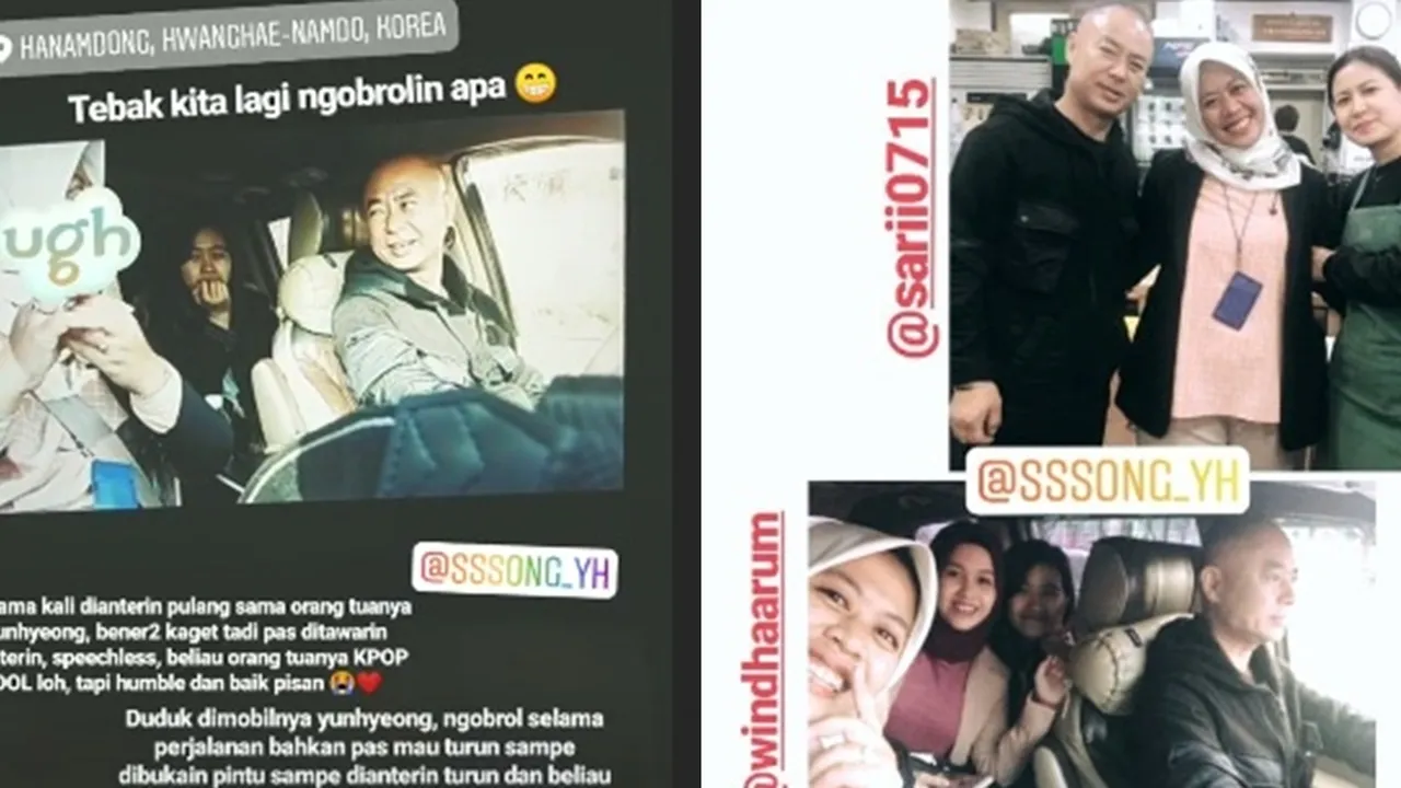 Beruntung, Tiga Fangirl Asal Indonesia Ini Diantar Ayah Yunhyeong iKON Beruntung, Tiga Fangirl Asal Indonesia Ini Diantar Ayah Yunhyeong iKON