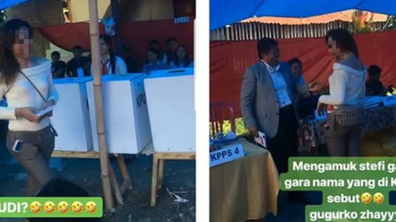 Biasa Dipanggil Stefi, Warga Ini Buat Petugas TPS Kaget Saat Tahu Nama Aslinya