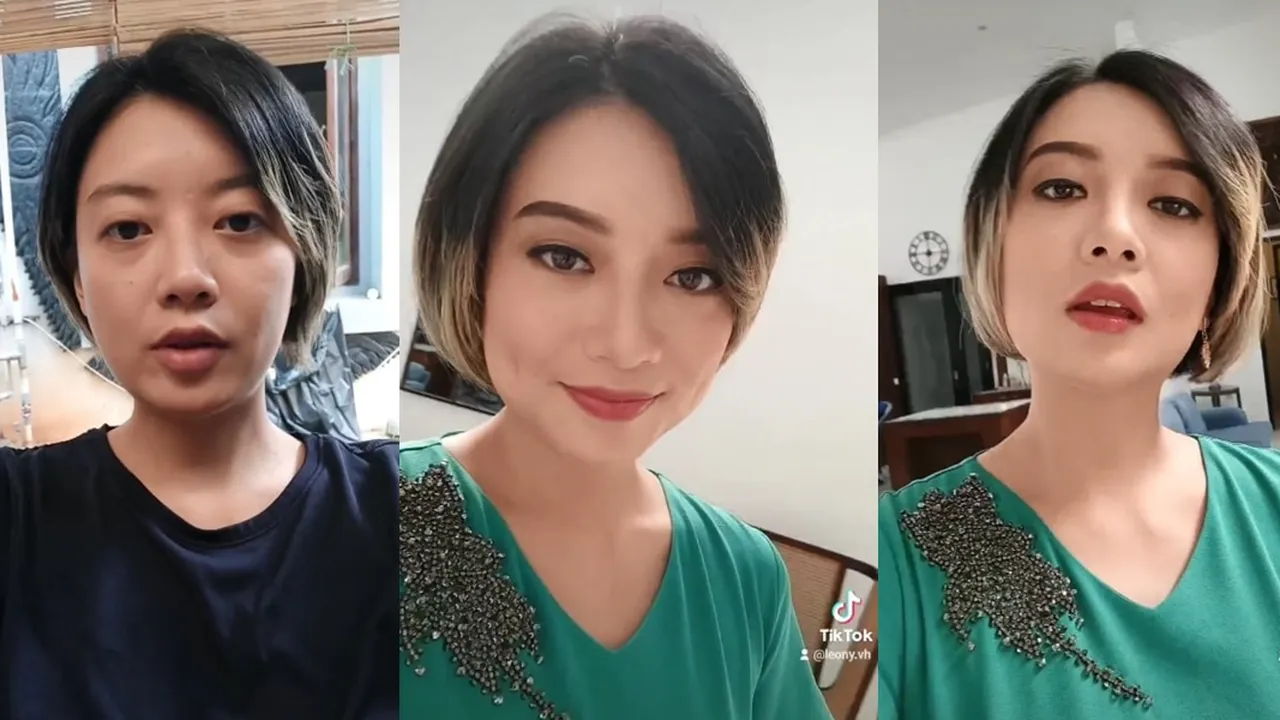 Biasa Tomboi, Begini Potret Leony Tampil Full Makeup - Bikin Pangling