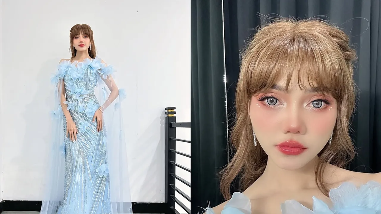 Bikin Pangling, Penampilan Rina Nose Cetar Membahana Bak Boneka
