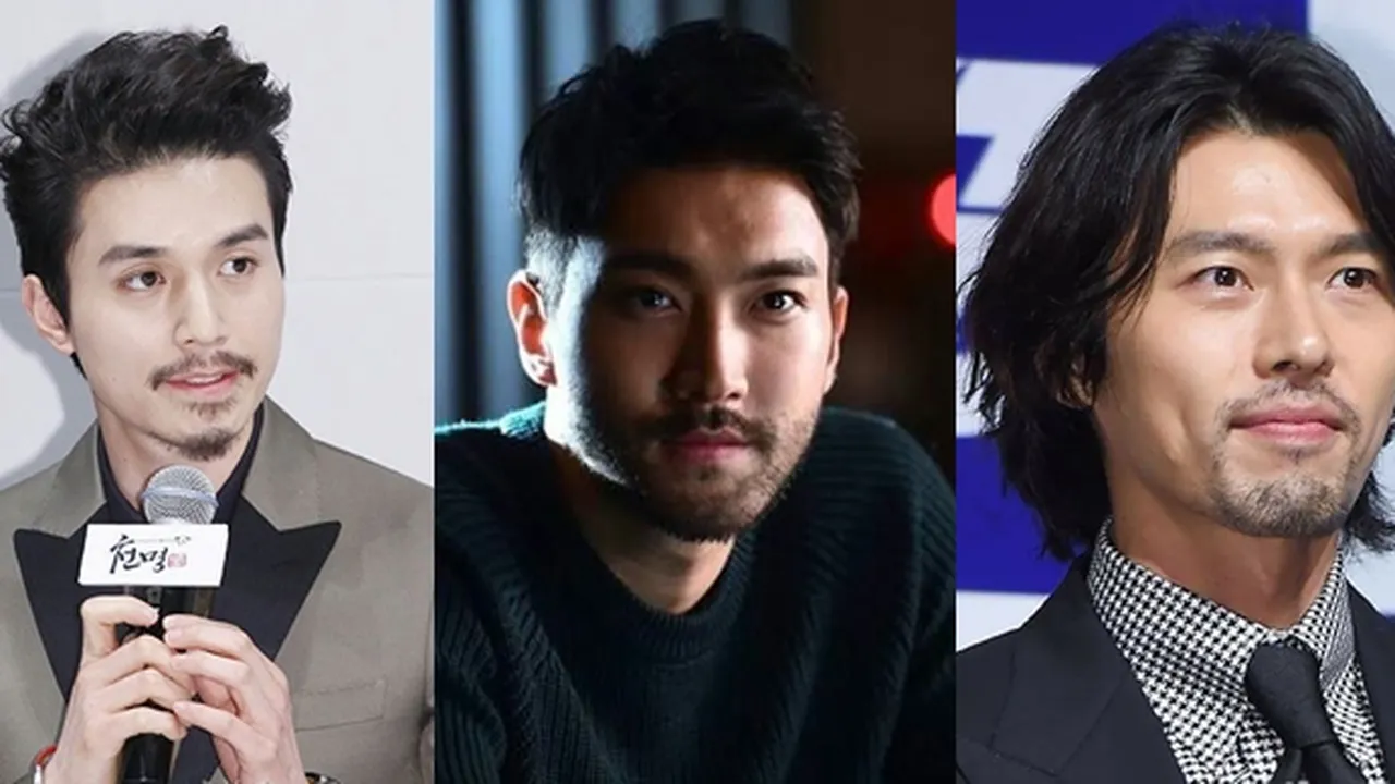 8 Potret Aktor Korea Makin Ganteng dengan Brewok, Bikin Penggemar Rela Nyapu Nggak Bersih