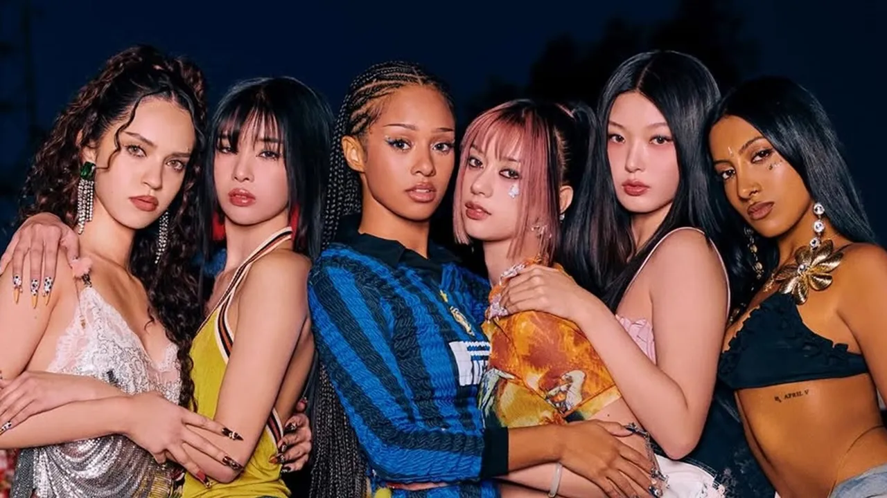BTS Shoot Iconic KATSEYE Pakai Plastik Wrap di Lagu Gnarly, Hasilnya Memukau