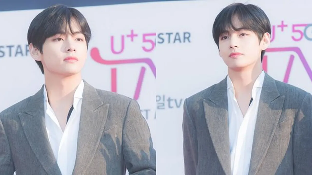 Bukti Nyata Ganteng V BTS Ternyata Turunan dari Ayahnya, Mirip Banget!
