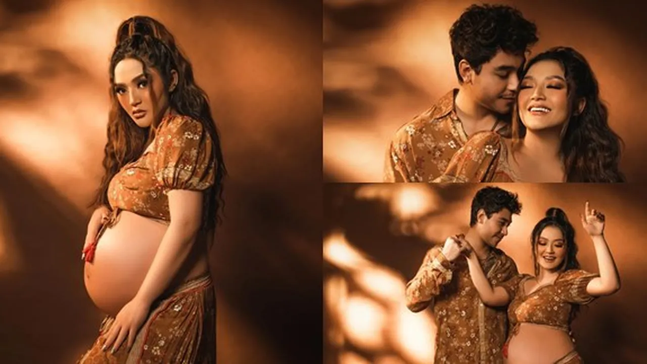 Bumil Makin Glowing, 8 Potret Maternity Shoot Terbaru Siti Badriah Bareng Suami - Cantik Pamer Bare Babybump