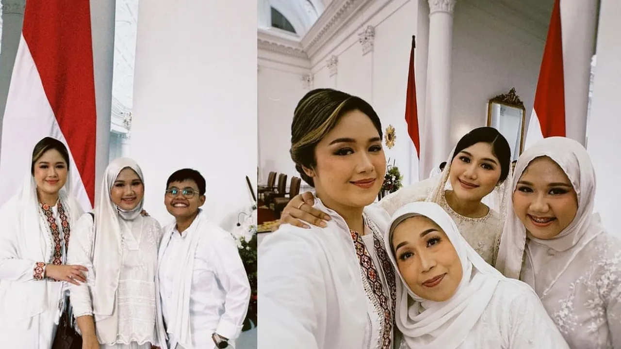 Cantik Mirip sang Kakak, Intip Potret Penampilan Shania Gudono di Acara Tasyakuran Kehamilan Erina Gudono