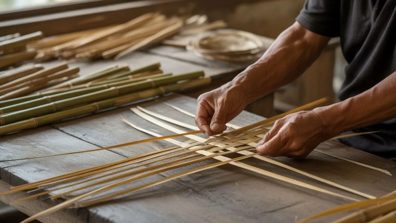 Cara Bikin Anyaman Bambu untuk Perabot Rumah Biar Gak Beli Furniture Mahal