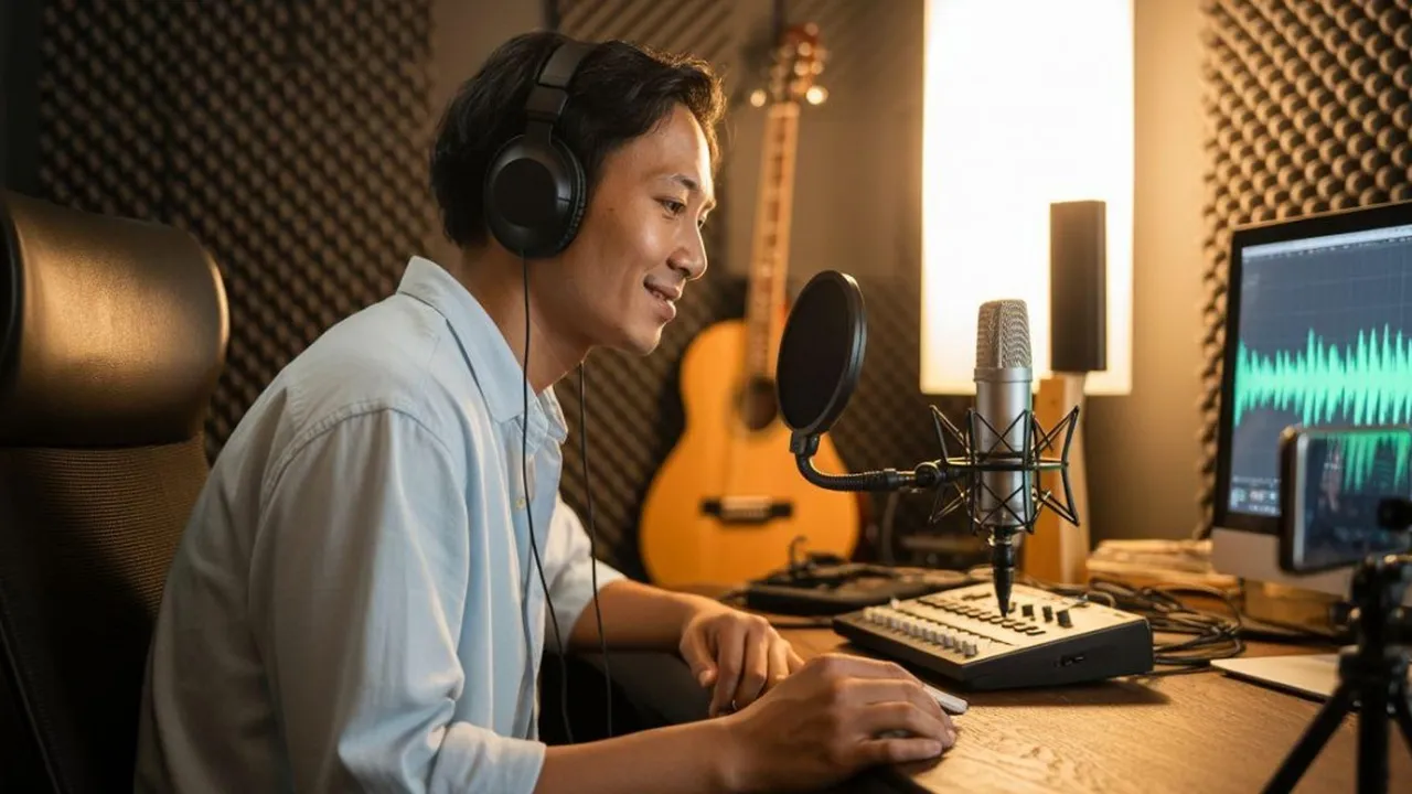 Cara Cover Lagu di Rumah untuk Pemula: Panduan Rekaman dari HP sampai Home Studio