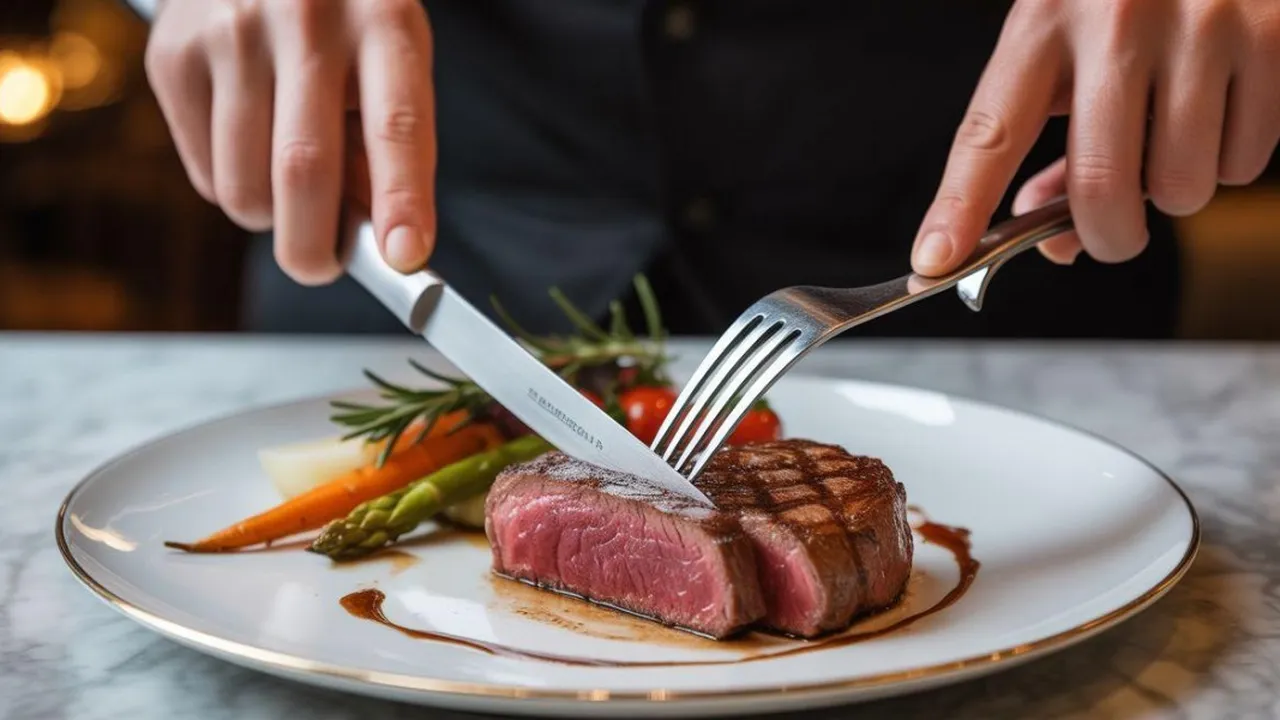 Cara Makan Steak Menggunakan Pisau dan Garpu yang Benar