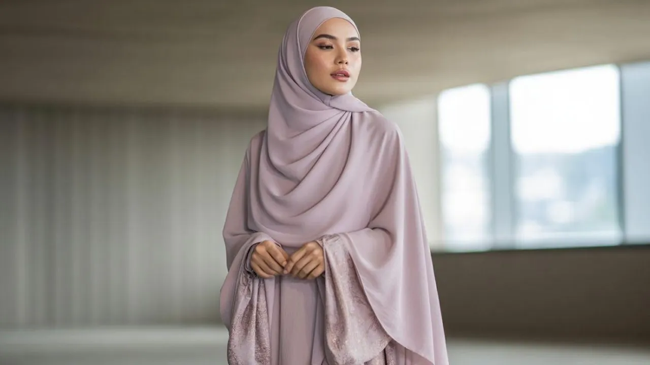 Cara Memadu Padankan Gamis dengan Kerudung untuk Tampil Anggun dan Modis