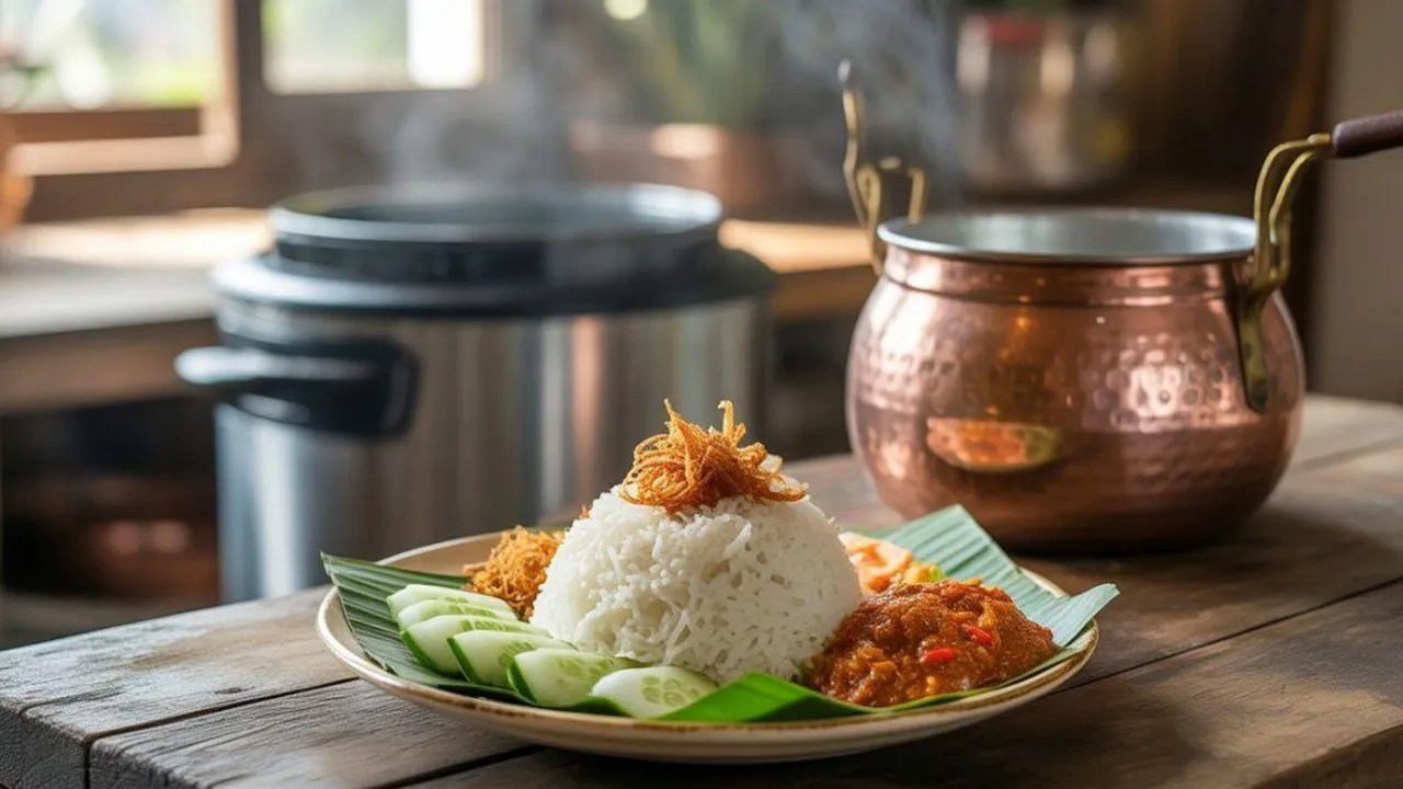 Cara Memasak Nasi Uduk dengan dan Tanpa Magic Com