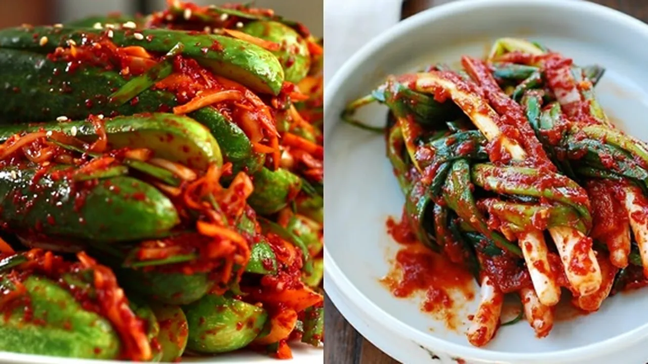 Cara Membuat Kimchi Mentimun dan Daun Kucai dengan 2 Metode, Praktis