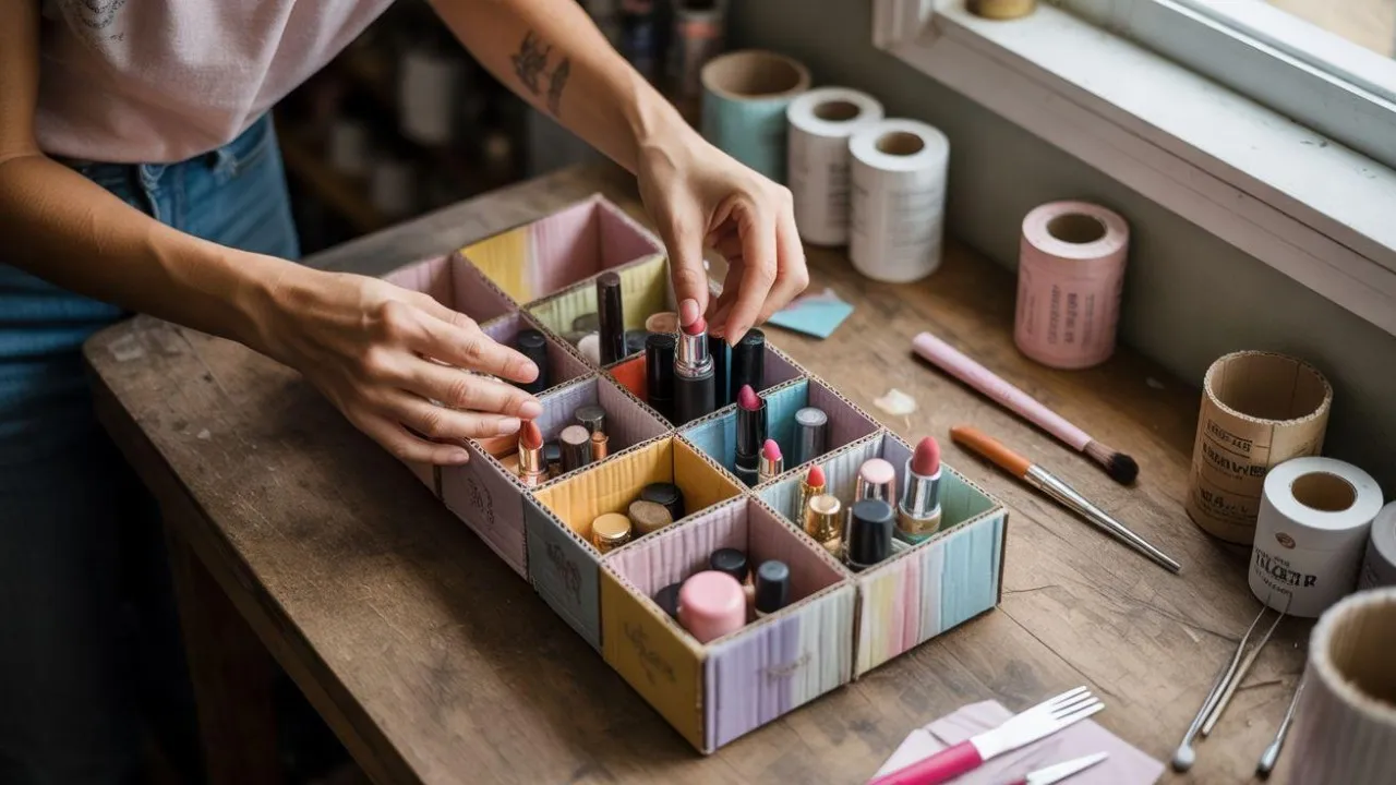 Cara Membuat Tempat Makeup dari Barang Bekas yang Mudah dan Estetik