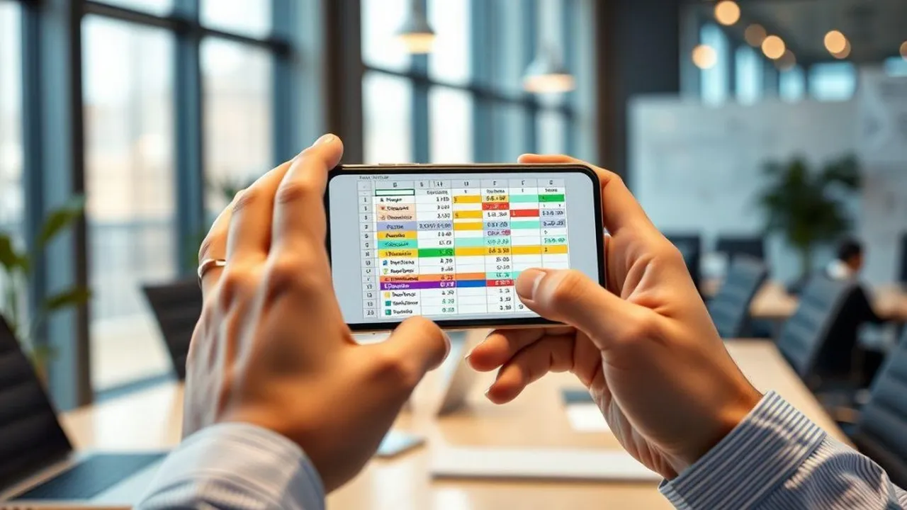 Cara Membuat Tabel di Excel Menggunakan HP