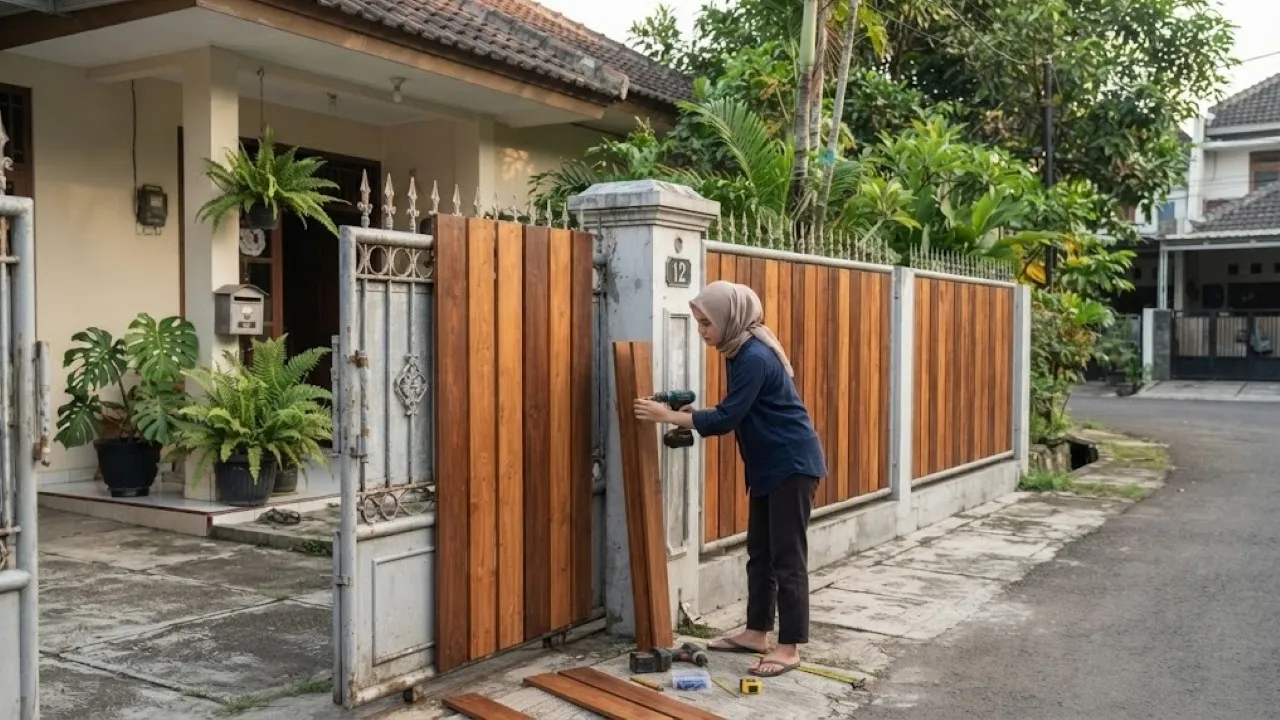 Cara Mempercantik Pagar Rumah Lama dengan Anggaran Terbatas Agar Tampak Lebih Modern
