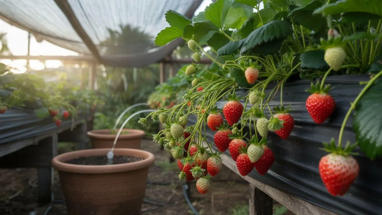 Cara Menanam Strawberry di Daerah Panas agar Tumbuh Subur dan Berbuah Lebat