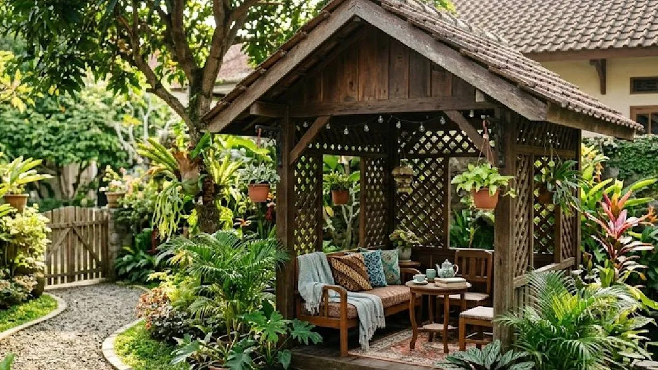 Cara Menata Gazebo Mini di Pekarangan Belakang agar Area Santai Lebih Nyaman dan Serasi