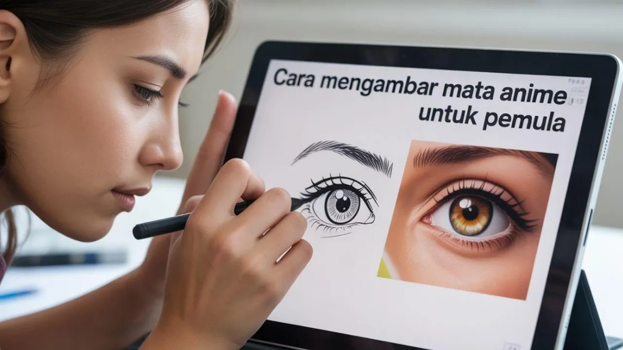 Cara Menggambar Mata Anime untuk Pemula, Panduan Lengkap dari Sketsa hingga Pewarnaan