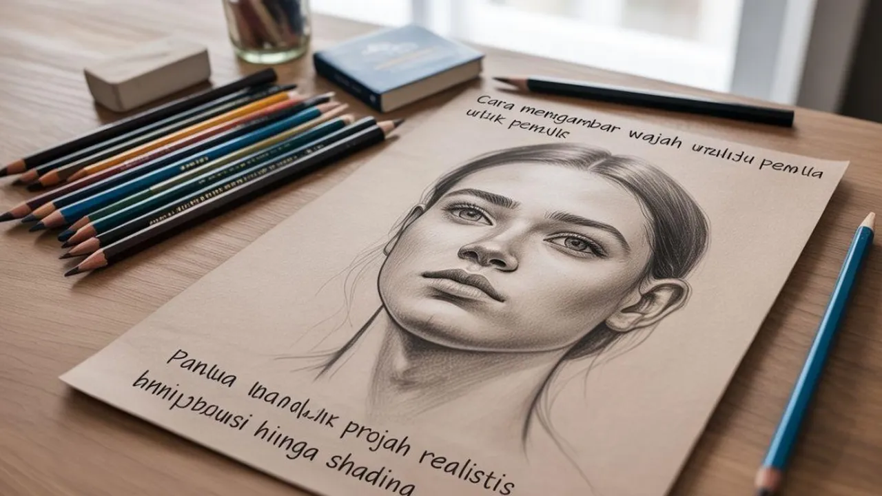 Cara Menggambar Wajah Realistis untuk Pemula, Panduan dari Proporsi hingga Shading