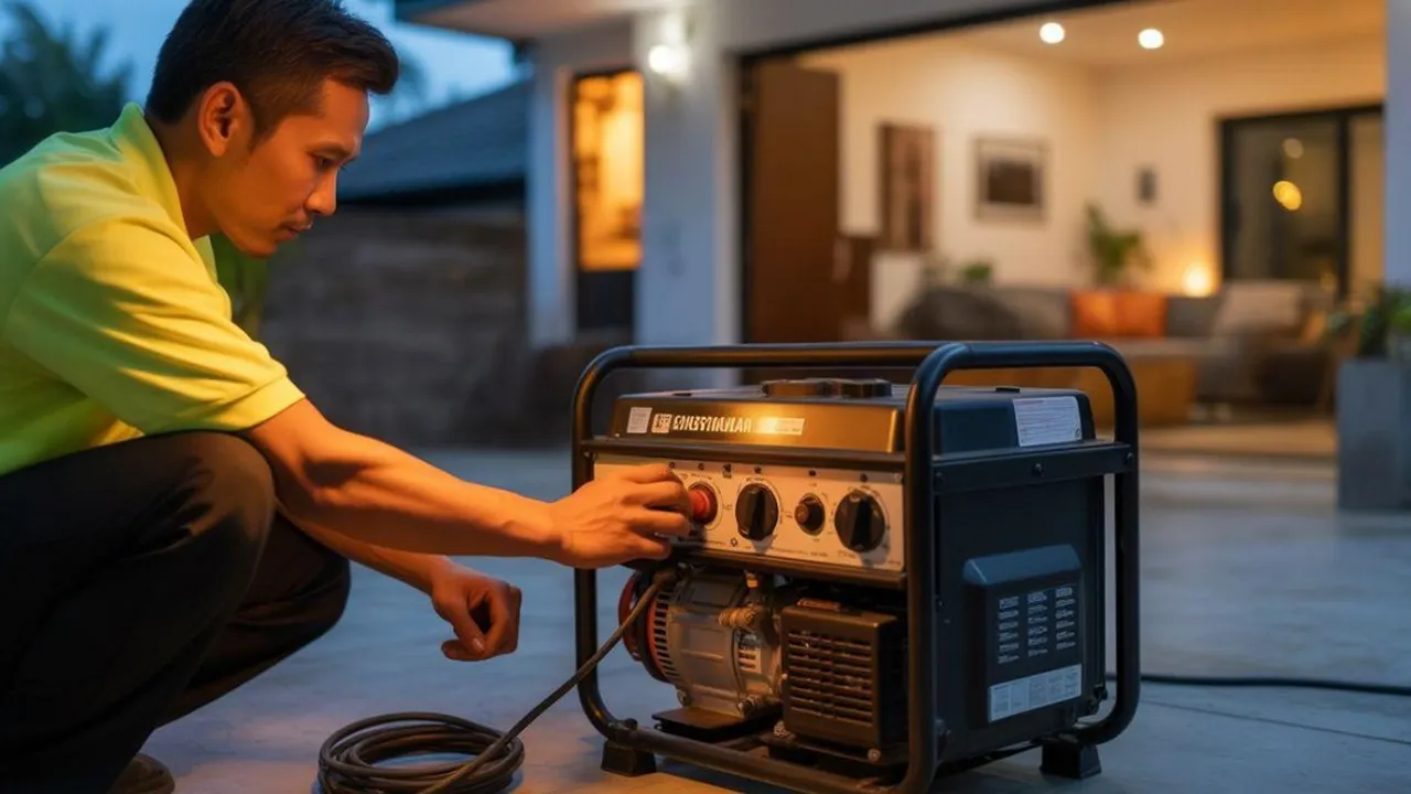 Cara Menggunakan Genset Saat Mati Lampu