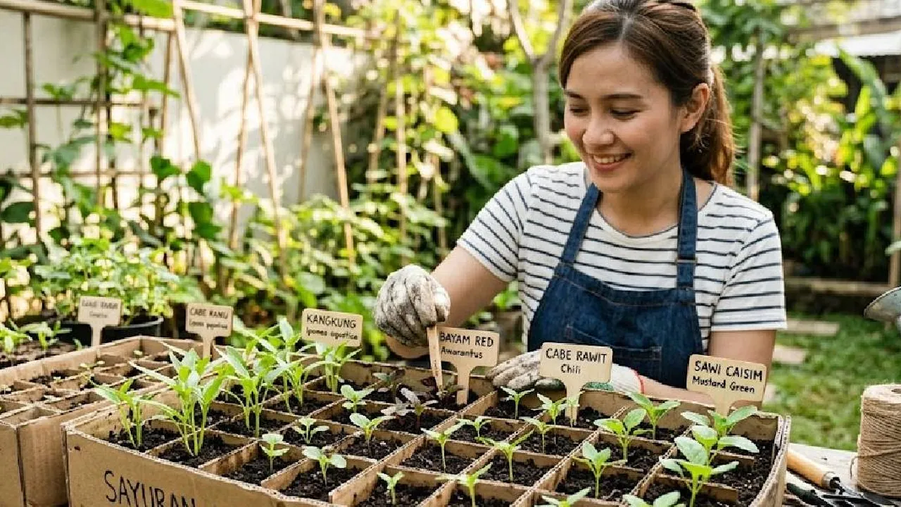 Cara Menyemai Sayuran dengan Kardus Bekas, Praktis, Hemat, dan Ramah Lingkungan