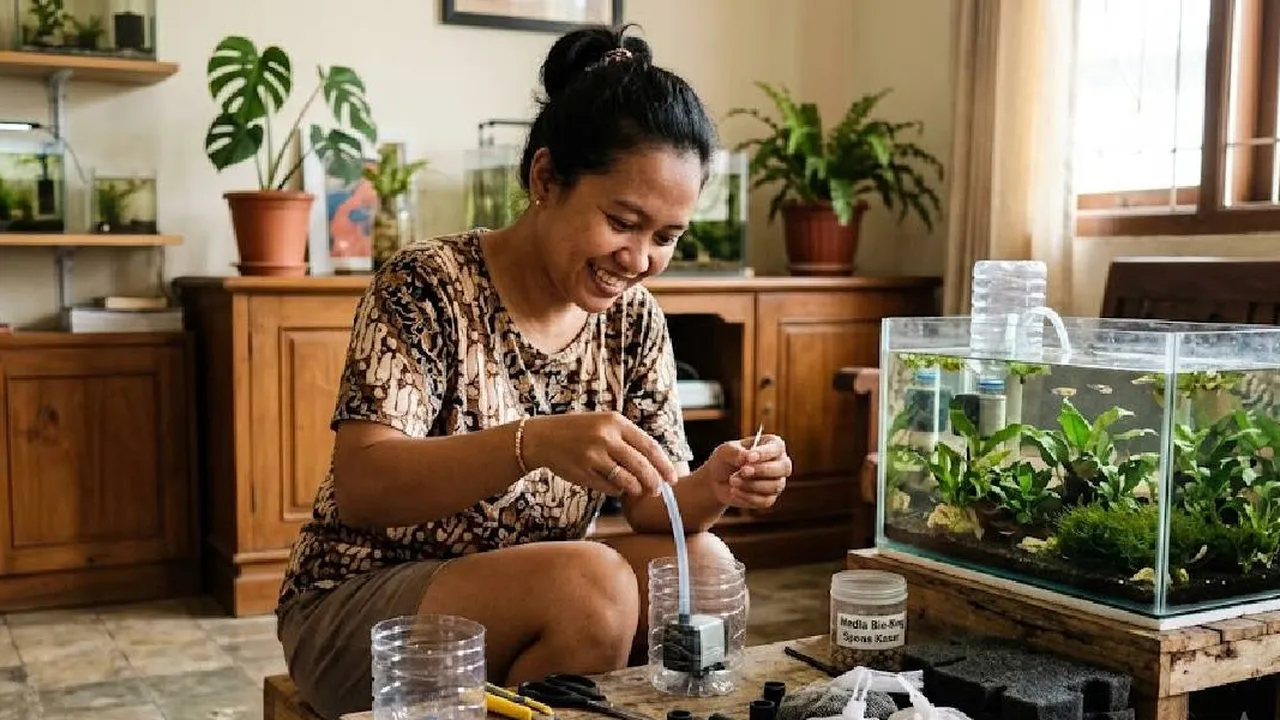 Cara Merakit Filter Aquarium Sendiri dengan Botol Bekas hingga Wadah Gantung