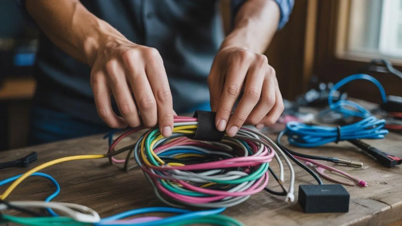 Cara merapikan kabel yang berantakan