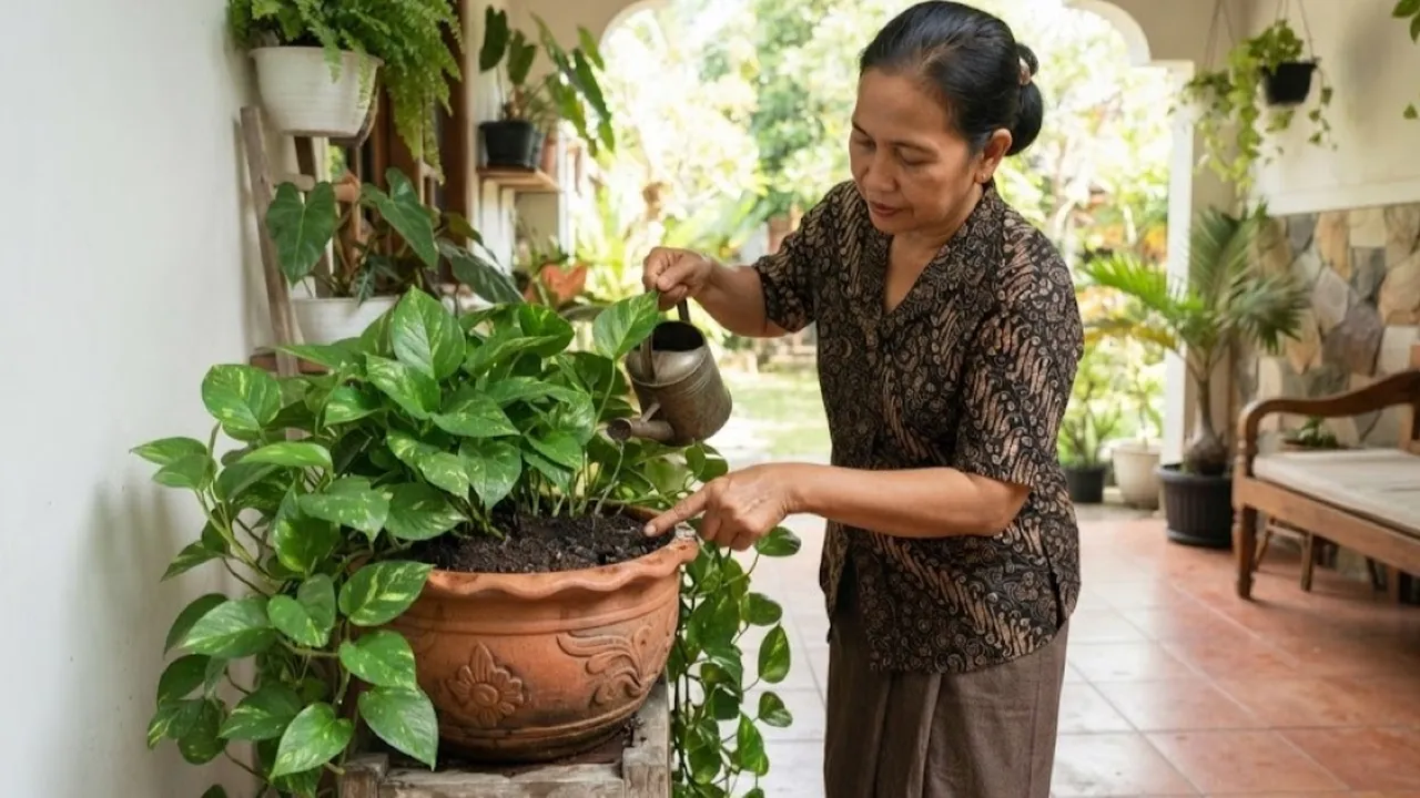 Cara Merawat Sirih Gading di Teras yang Panas agar Daunnya Tidak Kuning dan Layu