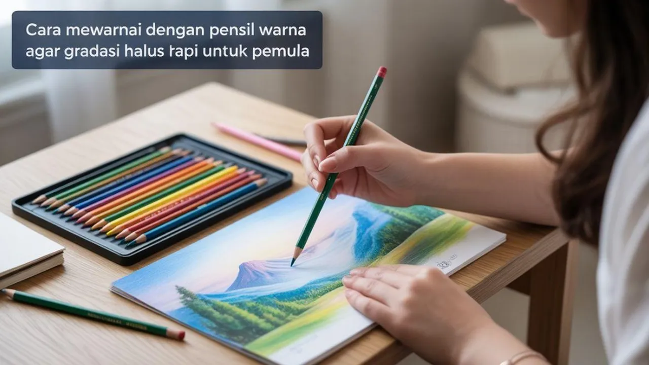 Cara Mewarnai dengan Pensil Warna agar Gradasi Halus dan Rapi untuk Pemula