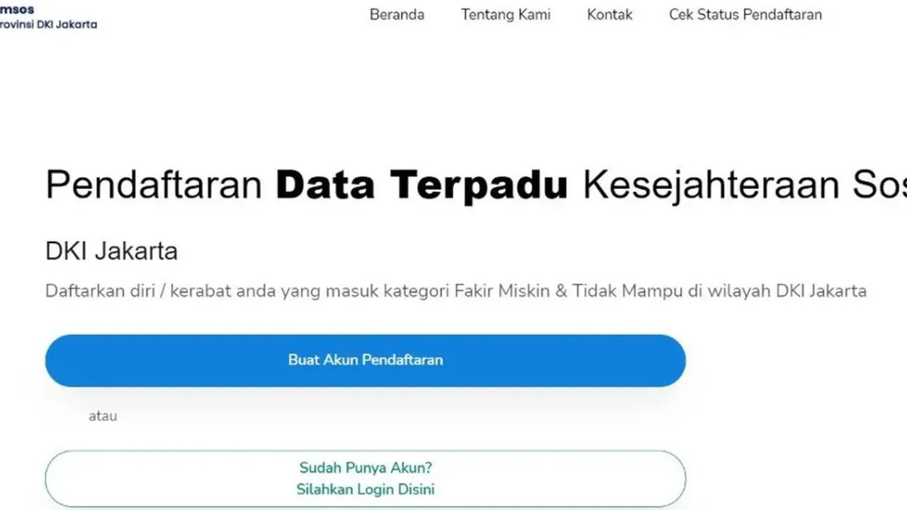 Cek Daftar Nama di DTKS, Pastikan Identitasmu Terdaftar sebagai Penerima Bantuan Pemerintah
