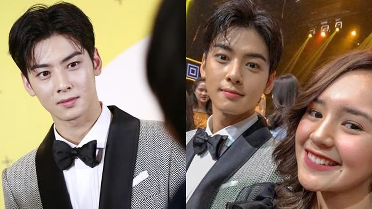 Cha Eunwoo Jadi Sasaran Foto Bareng Artis di Indonesian Television Awards 2018