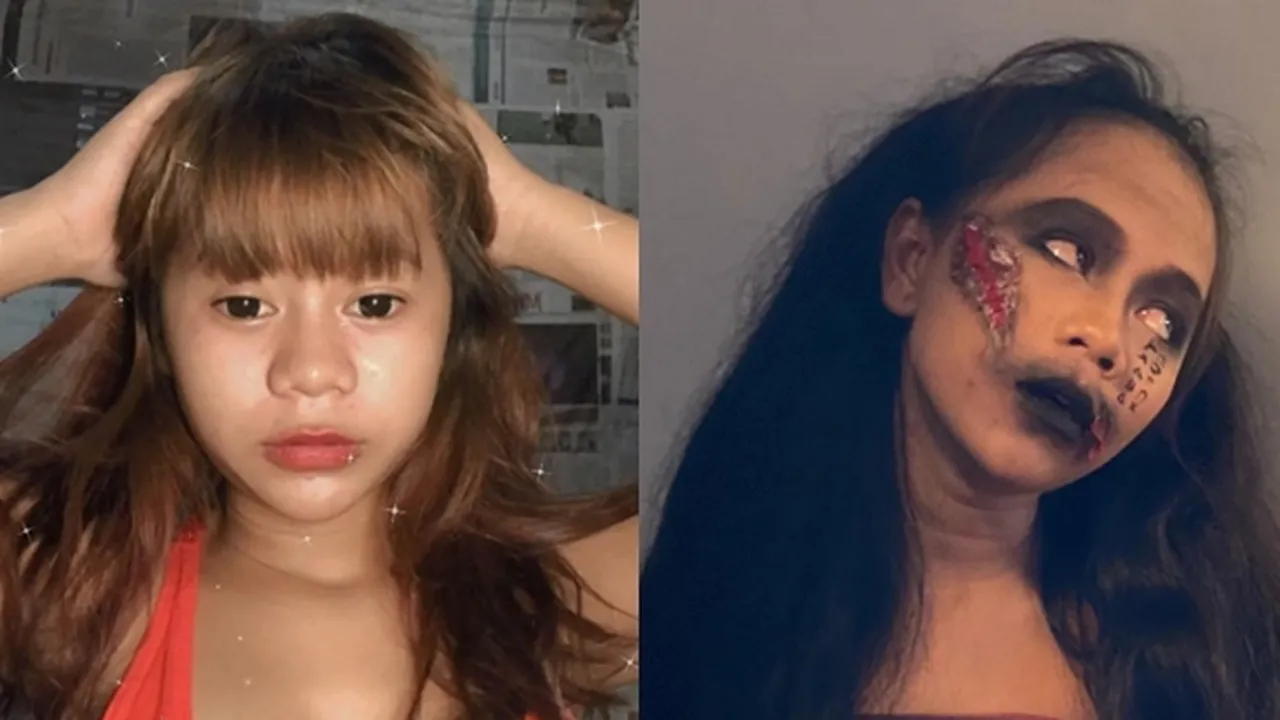 Cimoy Montok Makeover Wajahnya Ikutan 'Lathi Challenge', Netizen: Tambah Serem Lu Moy!